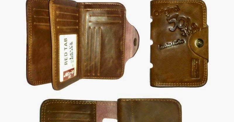 Foto gambar model dompet kulit asli original untuk pria 