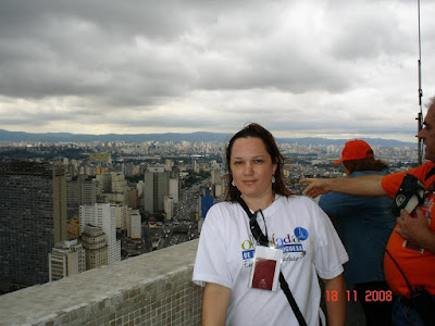 Vista do centro de São Paulo desde o mirante do prédio do Banespa.