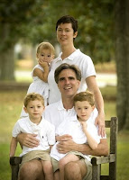 Mr.Pausch and his family