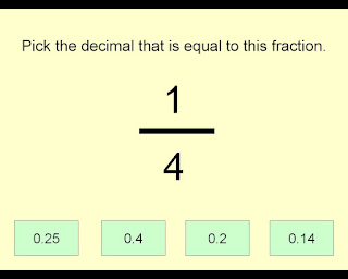 Convert 1/4 to a decimal © Katrena