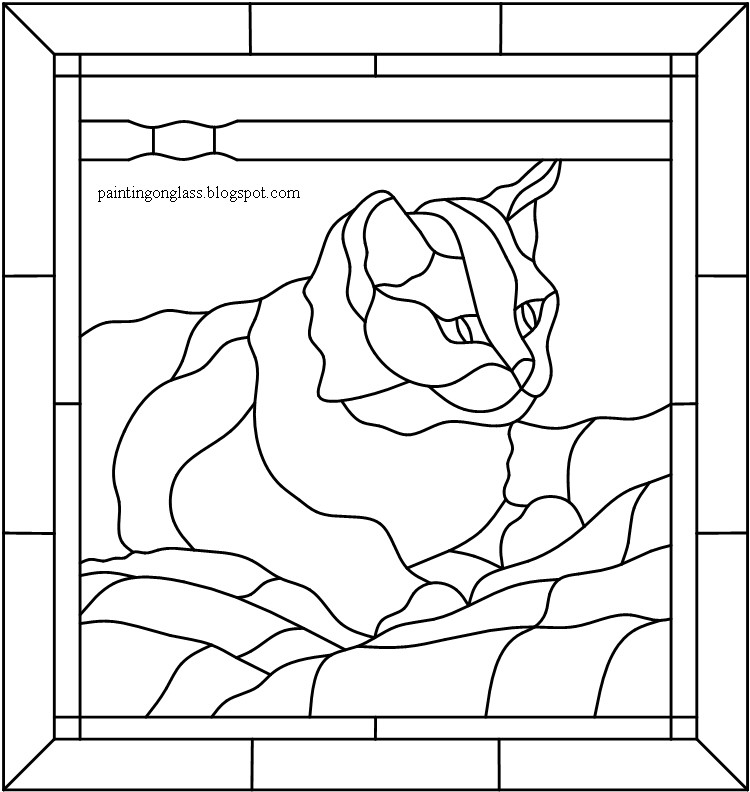Free Stained Glass Cat Patterns | Free Patterns