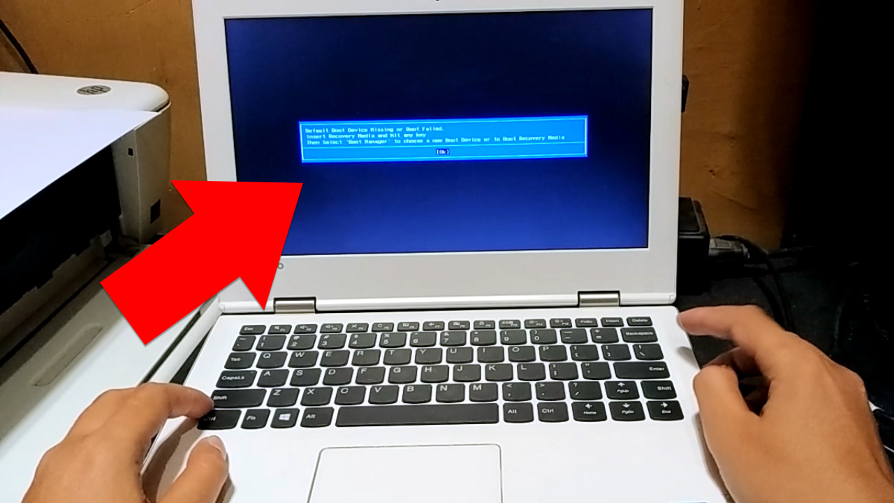 Cara Mengatasi Masalah Default Boot Device Missing or Boot