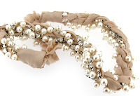 Misha Barton Stacey Lapidus Pearl & Crystal Cluster Beaded Headband