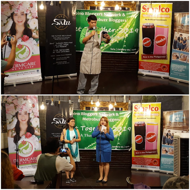 January 5, 2019, I attended the get -together of members of Filipino Bloggers Network and Metrobuzz Bloggers held at Tambayan by Salu in Quezon City