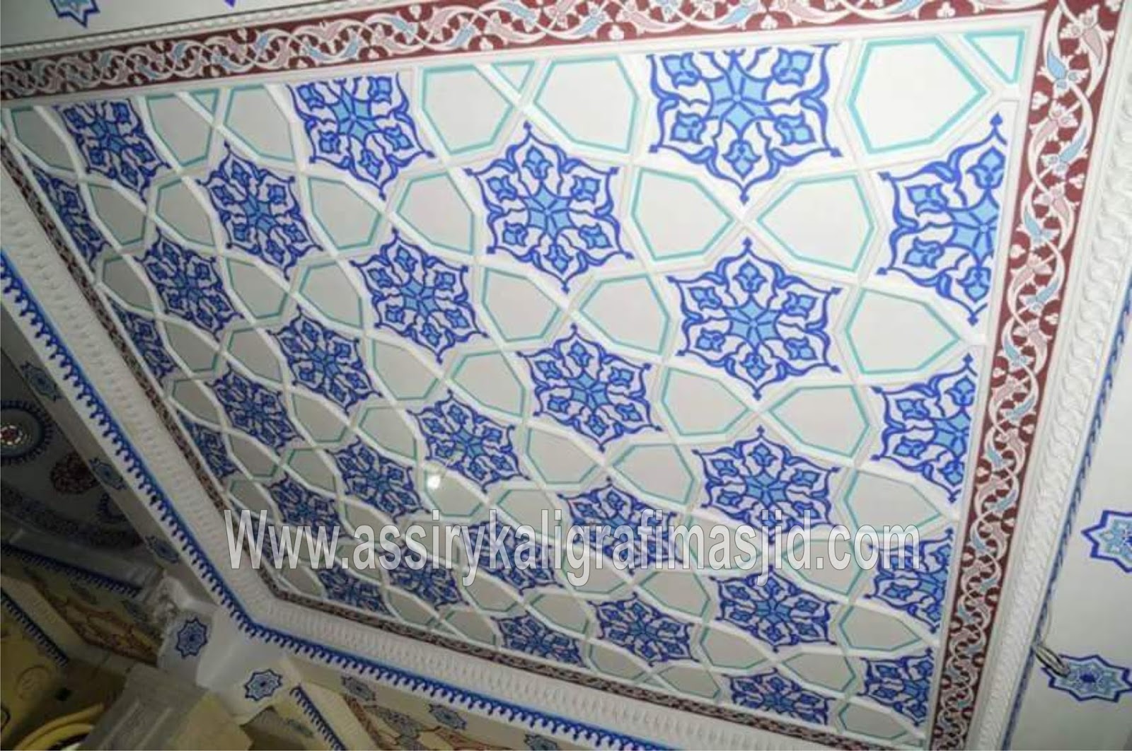  Motif Plafon  Assiry Kaligrafi Masjid