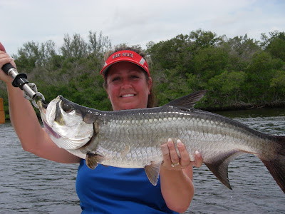 woman with tarpon