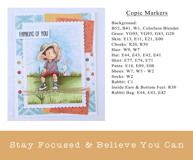 Heather's Hobbie Haven - Stay Focused and Believe You Can Card Kit