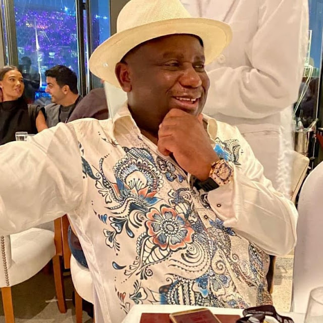 Billionaire businessman, Terry Waya shows off his very expensive watches