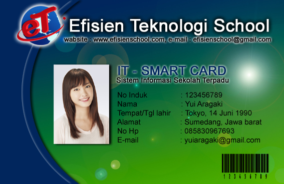 Contoh Disain ID Card  Coretan Tinta Kanugrahan