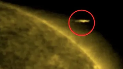 NASA Soho satellite probe detects UFO disk.