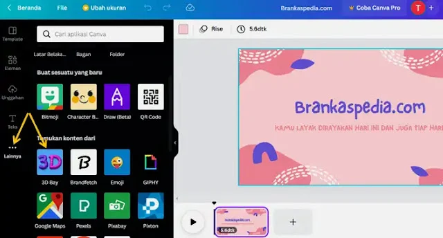 Cara Menambahkan Gambar 3D dan Ilustrasi di Canva