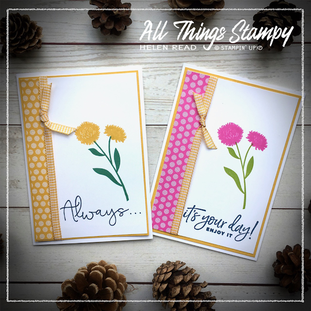 Stampin up Field of Flowers card ideas allthingsstampy helen read