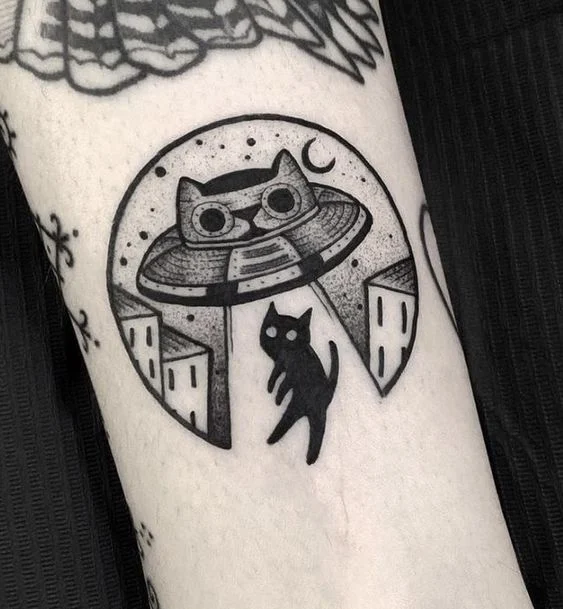 Tatuajes de Ovnis y alienígenas