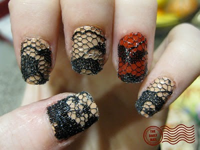 creative nail art designs ideas with spiderman