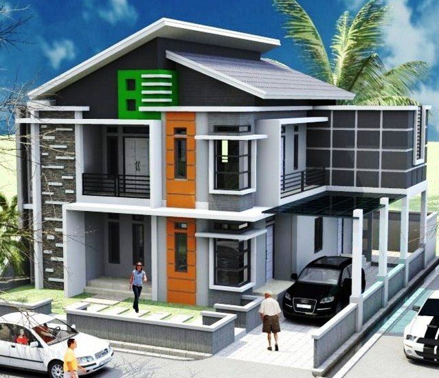  75 model  desain rumah minimalis 2  lantai  sederhana 