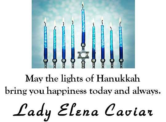 Hanukkah and White Sturgeon Caviar Wishes