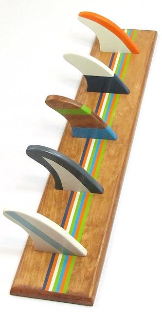 The Surfboard Fin Coat Rack 