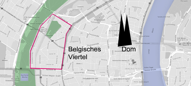 belgisches viertel köln karte Entdecke Das Belgische Viertel In Koln Ein Video Minza Will Sommer belgisches viertel köln karte