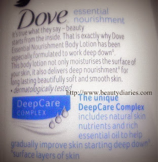 Dove Body Lotion Essential Nourishment  (For Normal Dry Skin)