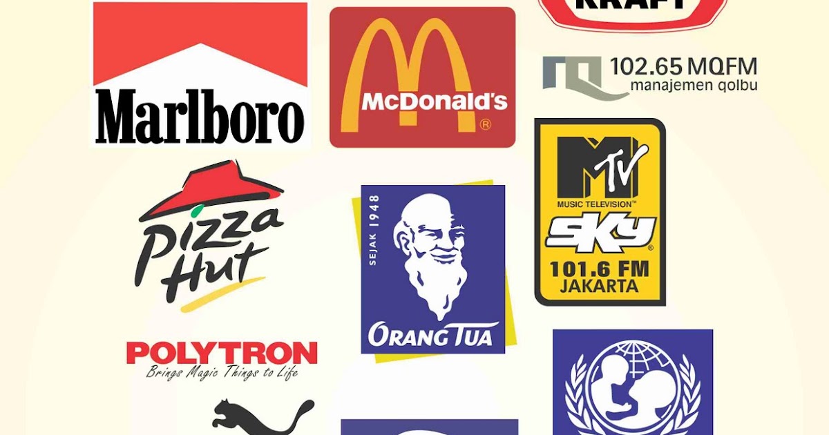 Download Vector  Brand ternama Marlboro McDonald s Pizza Hut 