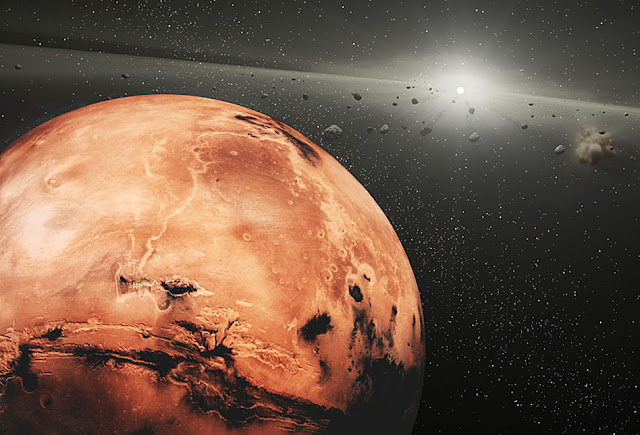 الكويكبات تلعب دوراً في صنع الرمال على كوكب المريخ