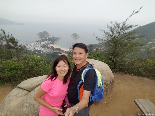 Shek O Beach and village as seen from the start of the Dragon’s Back.