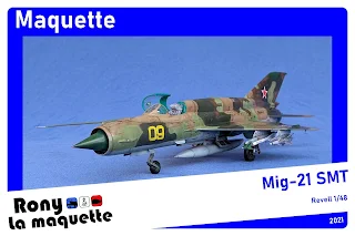 Maquette du Mig-21 SMT dde Revell au 1/48.