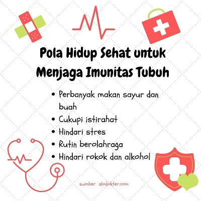 jaga imun dengan pola hidup sehat