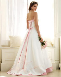 pink wedding dress