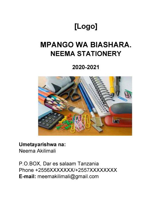 Mchanganuo wa stationery