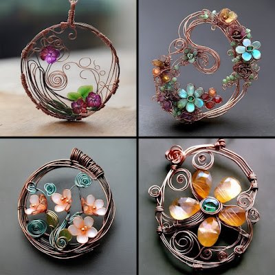 Wire wrap art,  Wire wrapping, Art Techniques, SDXL, AI-generated Art, AI art, Stable Diffusion, SD Prompt Guide, AI style,