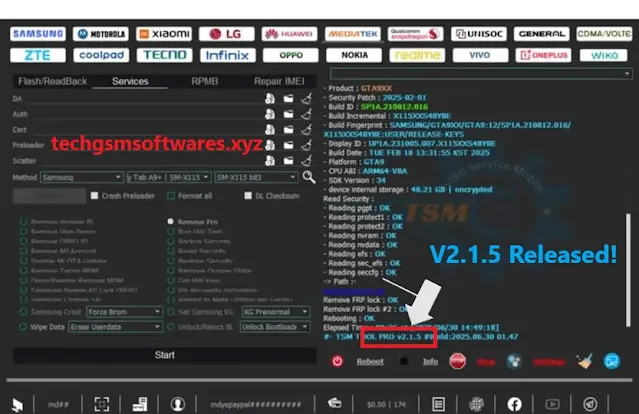 TSM PRO Tool V2.1.5 For Repair, Flashing, Unlocking & More TSM PRO Tool V2.1.5 For Repair, Flashing, Unlocking & More