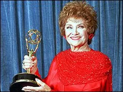 Estelle Getty receiving a Emmy Award