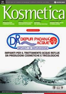 Kosmetica 2013-01 - Febbraio 2013 | ISSN 1590-1505 | TRUE PDF | Mensile | Professionisti | Cosmetica
Kosmetica si pone come la rivista di riferimento per l’industria cosmetica.
Rubriche e articoli tecnologici e scientifici firmati da esperti del comparto forniscono agli operatori informazioni approfondite sulle differenti tematiche inerenti le materie prime e gli ingredienti, la filiera produttiva, la ricerca e sviluppo, il controllo qualità, il marketing e il management aziendale.
Una specifica sezione è riservata al packaging del settore. Ampio spazio è dedicato all’attualità e al mercato: inchieste e interviste a personaggi di spicco del mondo cosmetico consentono di delineare un quadro completo e aggiornato del settore in Italia.