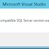 Versión incompatible de SQL Server al trata de abrir una tabla desde Visual Studio