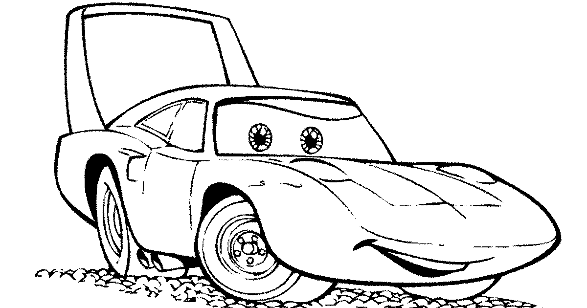 Mewarnai Mobil Balap McQueen Filem Cars - murid 17