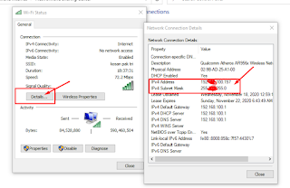 detail alamat ip komputer windows