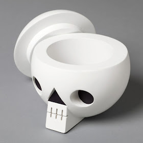 skull-shaped storage container