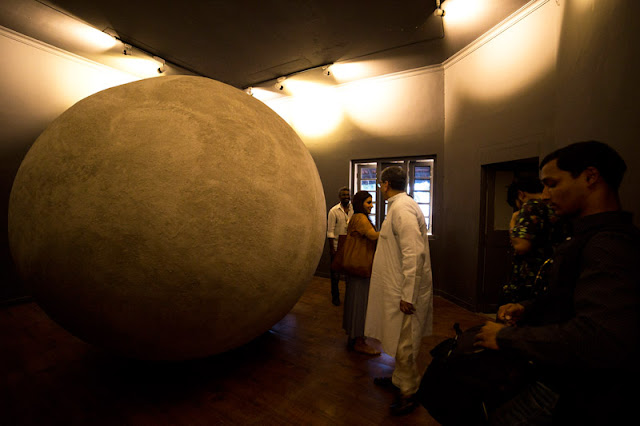 Kochi-Muziris Biennale _G R Iranna's installation ‘GARBH’ at KMB 2016 in Aspinwall House,Fort Kochi 