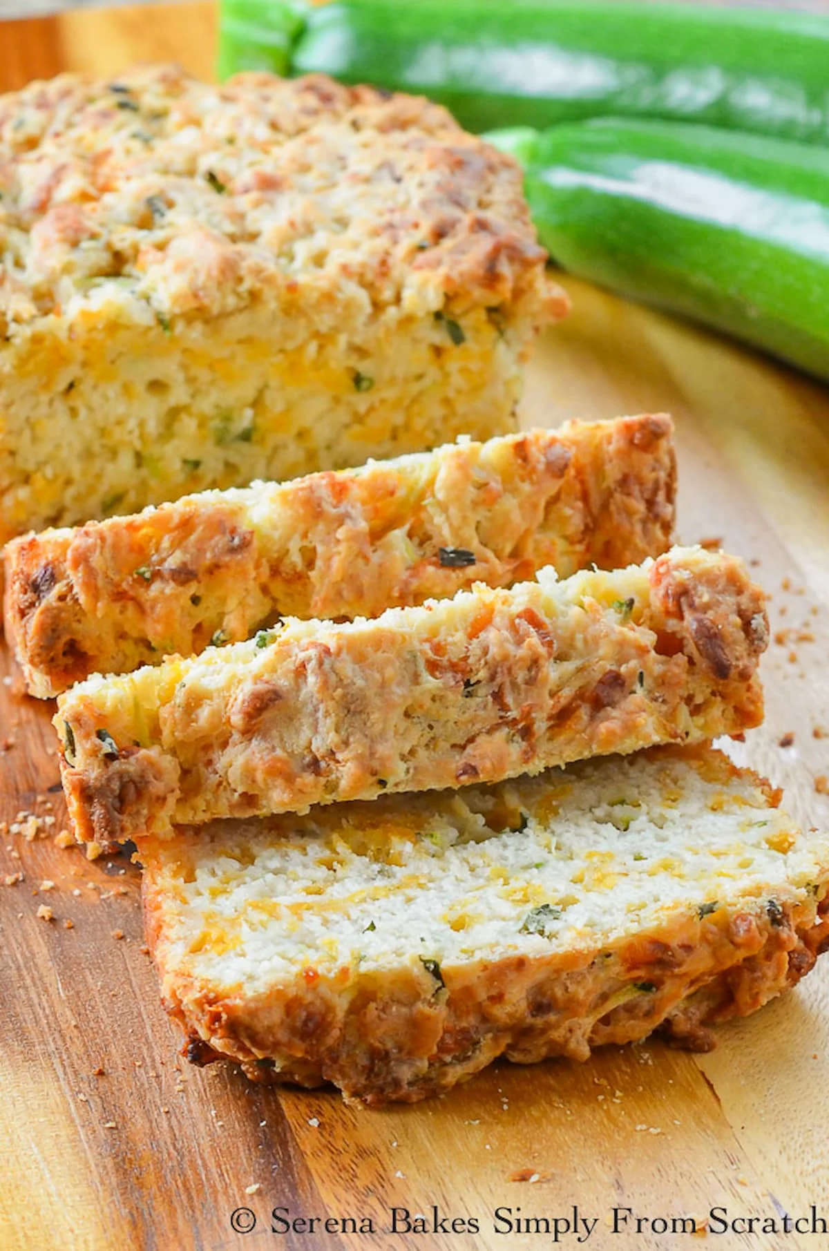 Zucchini Cheddar Cheese Beer Bread