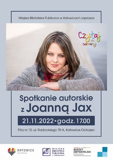 Zapraszamy na spotkanie autorskie z Joanną Jax!