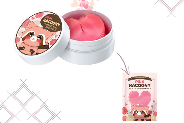 PINK RACOONY HYDROGEL EYE & CHEEK PATCH de SECRET KEY