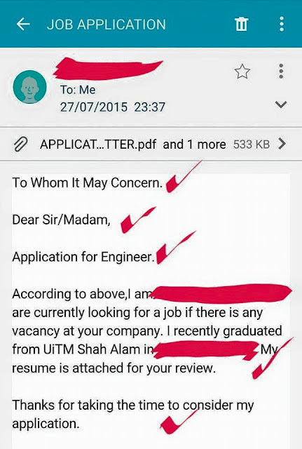 7 Contoh Cover Letter Bahasa Inggeris Dapat Pujian CEO 