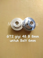 Timing Pulley GT2 Gigi 48 Teeth Bore 8mm 2GT 48T B 8 mm 48 Tooth
