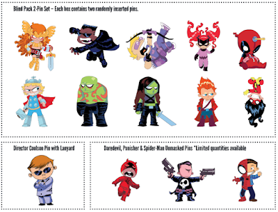 New York Comic Con 2015 Exclusive Skottie Young Marvel Cloisonne Pin Series