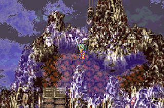 Terra lands at the beginning of one of the three routes through Kefka's Tower, the final dungeon of Final Fantasy VI.
