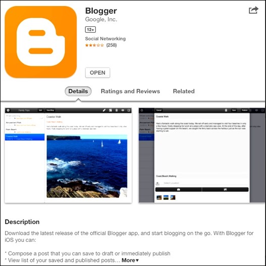 Blogger Mobil