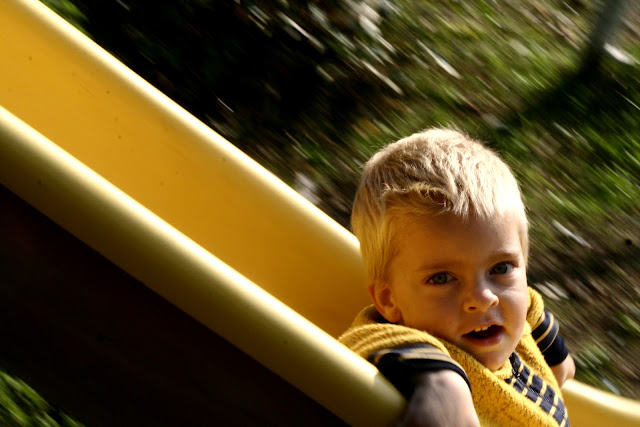 Anton on a slide, Heybeliada