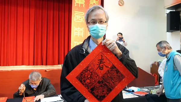 ▲彰美館館長尹彙武希望藉此讓民眾接觸書法、認識書法，讓傳統藝術融入日常，提升生活美學。（記者林明佑攝）