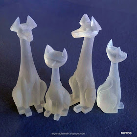 Tuttz & Pharaoh Hound Micro 3D Printed Figures by Argonaut Resins